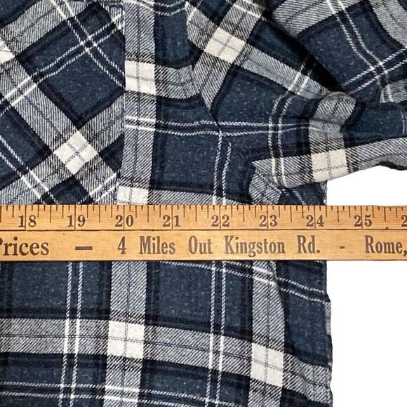 Field & Stream Blue Plaid Flannel Long Sleeve Button Down Shirt Men Size XL - Picture 7 of 9